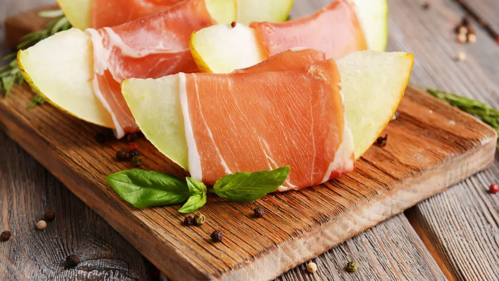 bellota-schinken-mit-melone